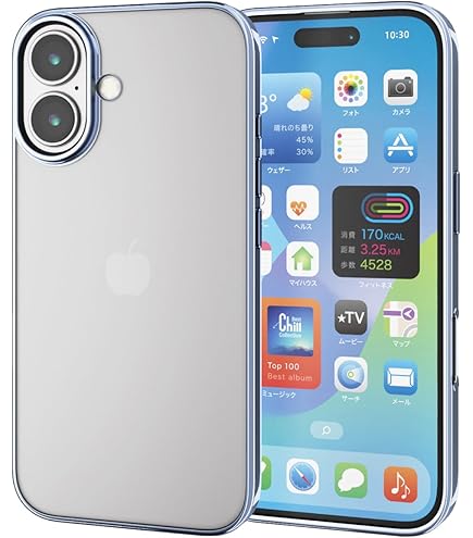 北*士様 iPhone16plus iPhone 16（6.1インチ）ソフトケース メタリックライン PMA24AUCTMLPN